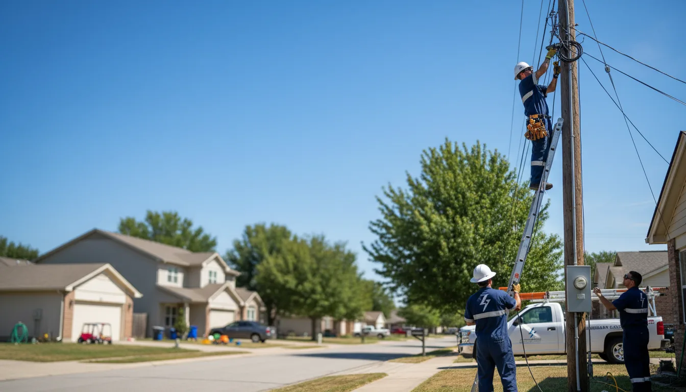 Residential electrician providing installation services in Barstow, IL